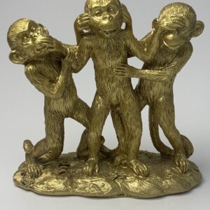 Set gouden aapjes "horen, zien en zwijgen"