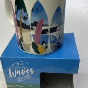 VW T1 Volkswagen Busje - Mok -Koffiebeker- Surf - Porselein - 300ml