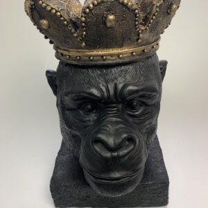 Trendy Bloempot aap Kong - Zwart/Goud