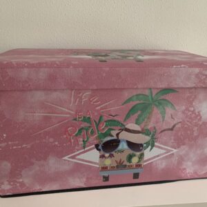 Retro opbergbox Model Retro Bus Roze Groot