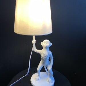 Witte apenlamp met lampenkap
