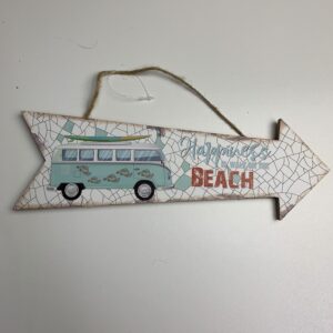 Wandbordje Retro bus vwt1 look