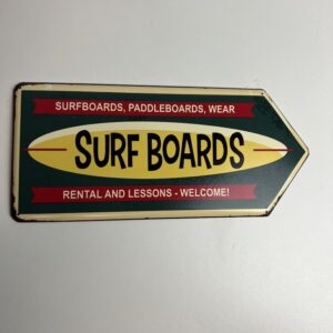 Metalen wandbord "Surf Boards"