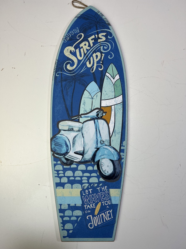 BESTonZON 3 stuks houten bord surfplank wandbord surfboard deurbordje welkomstbord zomer voor strand thema's party Tiki Bar wanddecoratie