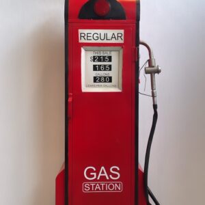 Retro Look Metalen Gas station / Benzinepomp opbergkast 195cm