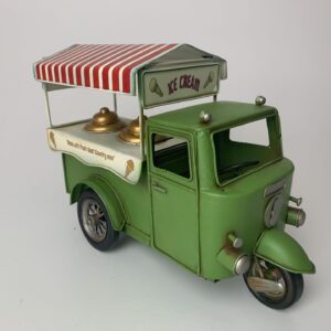 Vespa ijsverkoop wagentje Groen 31 x 21 x 12 cm Tuk tuk model