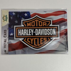 Harley Davidson USA Logo Metalen Postcard