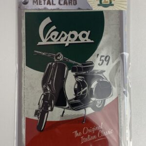 Metalen post kaart Vespa
