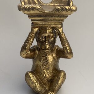 Gouden aap met plaats voor een kaars