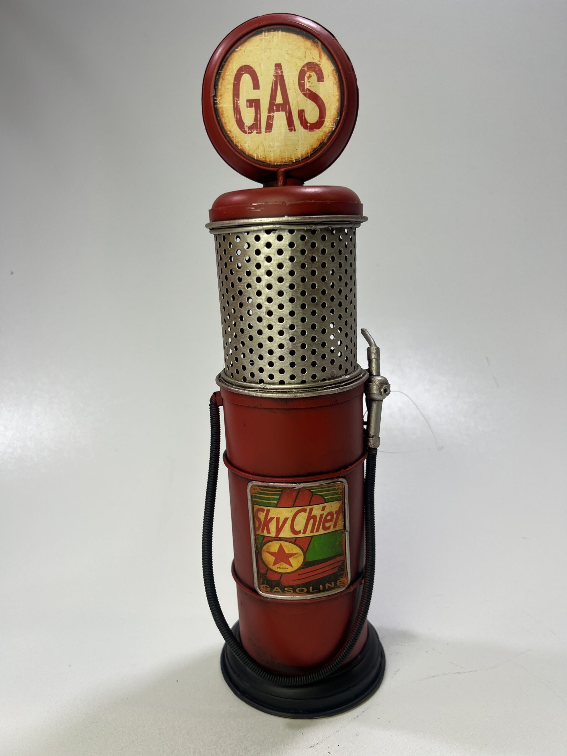 Benzinepomp rood retro look gas oil - Afbeelding 6