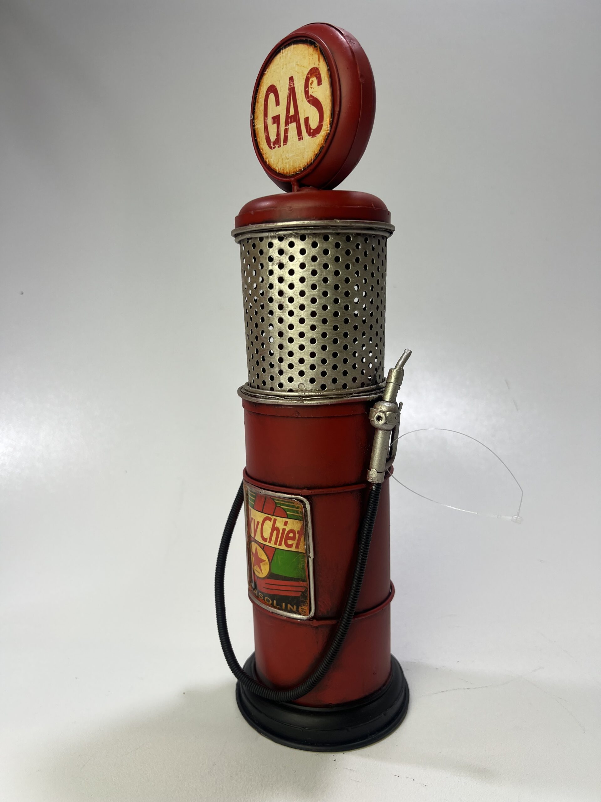 Benzinepomp rood retro look gas oil - Afbeelding 3