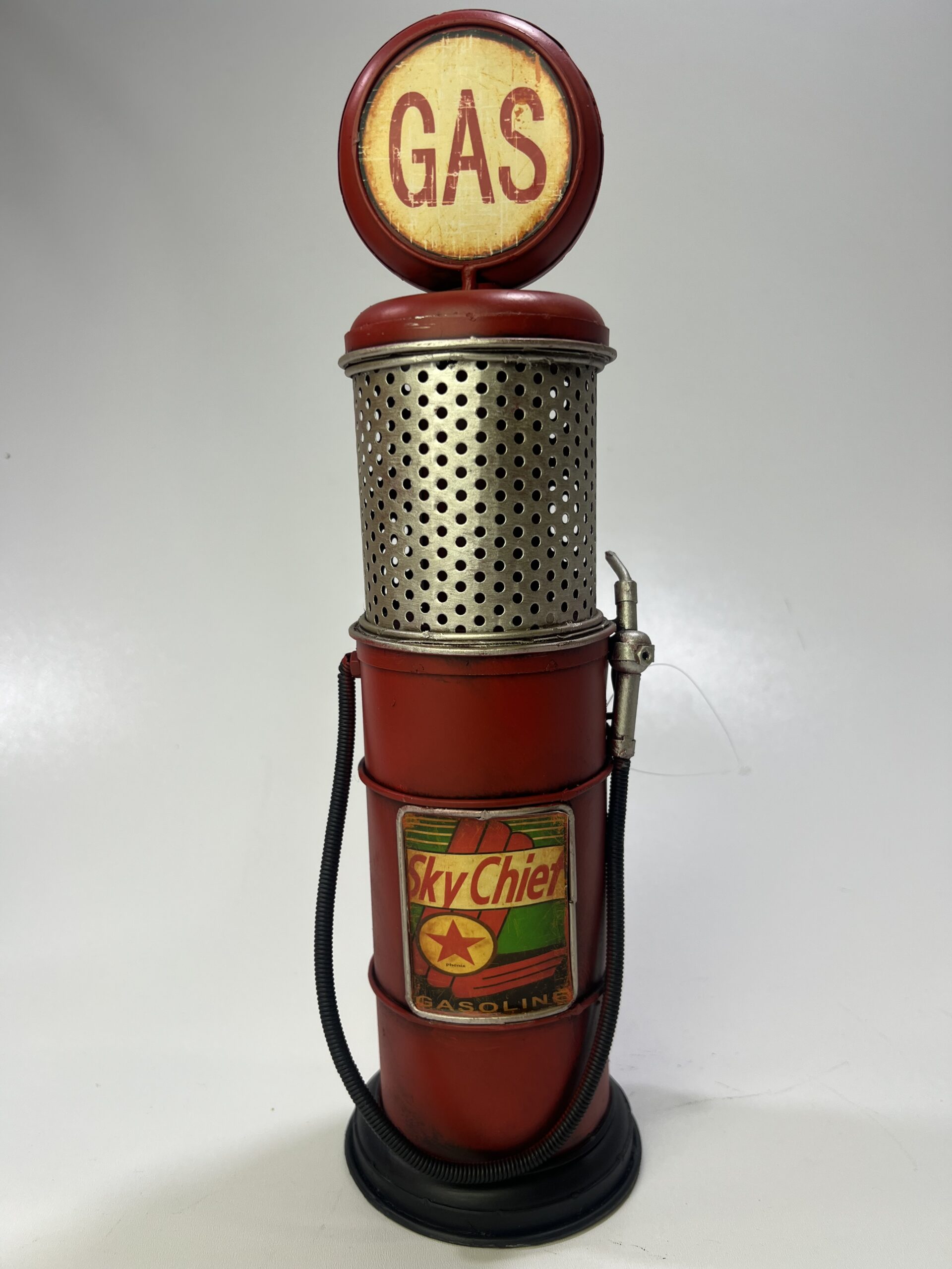 Benzinepomp rood retro look gas oil - Afbeelding 2