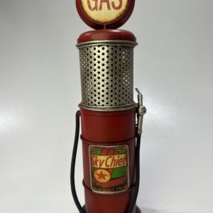 Benzinepomp rood retro look gas oil