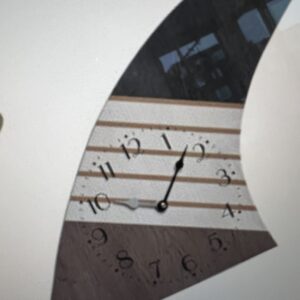 Surfplank klok zwart/wit surf vin